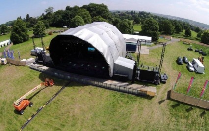 ORBIT 2 Bay Festival Stage; Audio Visual and Site Equipment and 4 Mobile Welfare Units