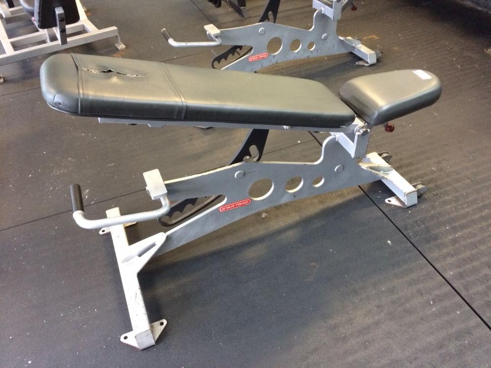 STAR TRAC Adjustable Inclined Pressing Bench; Model: FBR-716; Serial ...