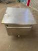 4 x Stainless Steel 200L Mobile Tote Bins / Euro Tubs with Lids