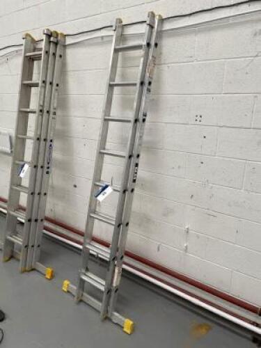 LYTE 8 Tread Double Extender Aluminium Ladder, Consolidated Length 2400mm