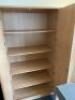 2 x BEECH Finish 2 Door, 4 Tier Storage Cupboards 2000mm (H) s 1020mm (W) x 550mm (D) - 4