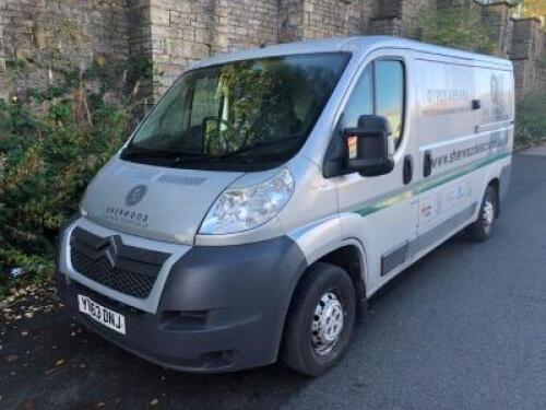 CITROEN Relay 35 L2h1 Hdi Panel Van; VRM: YN63 DNJ; Odometer Reading: 175,799; Date of Registration: 04 Sep 2013; MOT: 03 Sep 2023; Euro Status: 5b; NOTE: Located in Sowerby Bridge