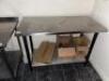 Stainless Steel Preparation Table; Dimensions: 1,200mm (L) x 600mm (W) x 900mm (H) (Please Note: Located at 1 Old Market)