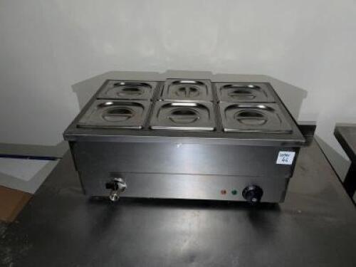 ADEXA Model SB-3T Six Pan Electric Bain Marie (Please Note: Located at 1 Old Market)