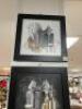 3 x various Framed Prints with Glitter and Diamonte Detail - 4