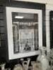 4 x Various Framed Prints - 2 with Mirrored Frame - 5