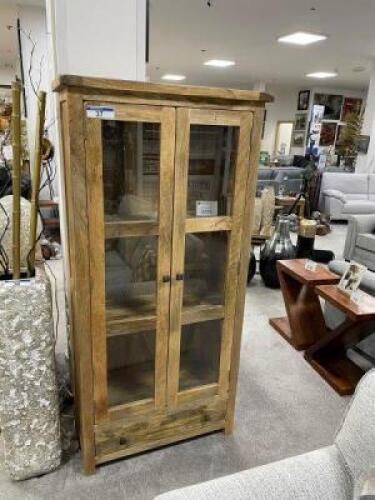 CUBE PETITE 'Mango' Range Geometric Display Cabinet; RRP: £875