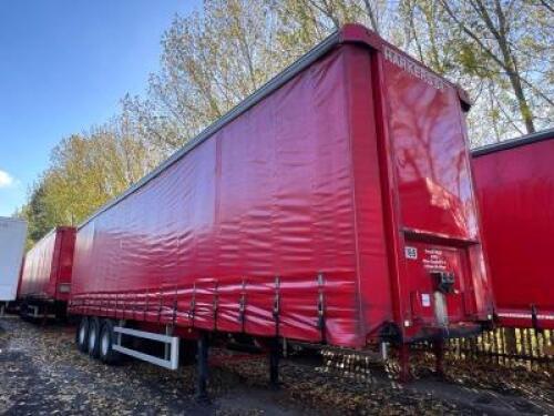 SDC 13.6m 4.5m Tri-Axle Curtainsider; Registration Number: C260520; Chassis Number: SDCCS45R3AAA79159; Year: 2008; Test: 31st May 2023; Plating Certificate: Yes (Trailer Ref: H58)