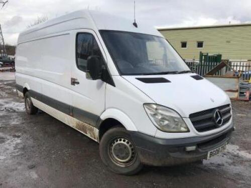 MERCEDES BENZ Sprinter 311CDi LWB HF Panel Van; VRM: BG08ZVZ; Date of Registration: 25 July 2008; MOT: 05 May 2018; Odometer: 124,963