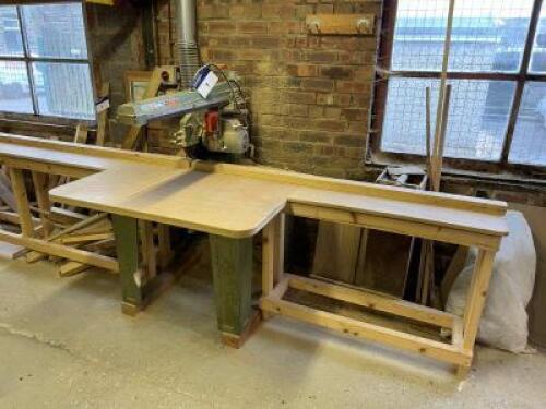 DEWALT 600mm Pull Over Cross Cut Saw to include Timber infeed Table 7000mm (L)
