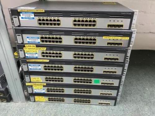 7 x CATALYST 3750 Series Switches