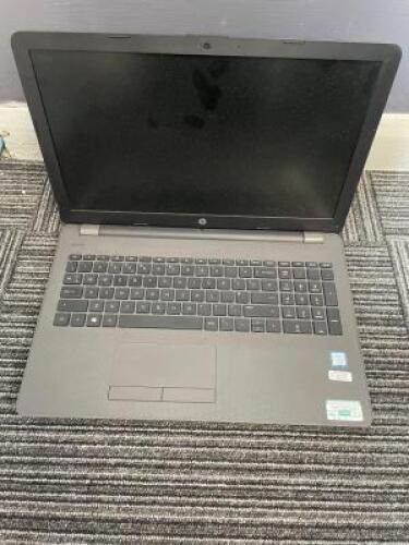 HEWLETT-PACKARD, 250 G6 Notebook PC Laptop Computer with Charger; Specification: GenuineIntel, Intel(R) Core(TM) i5-7200U CPU @ 2.50GHz, Cores: 2, Stepping: 9, Nominal speed: 2500MHz, Max speed: 3100MHz, External Clock: 100 MHz; RAM: 8GB; Hard Drive: 256