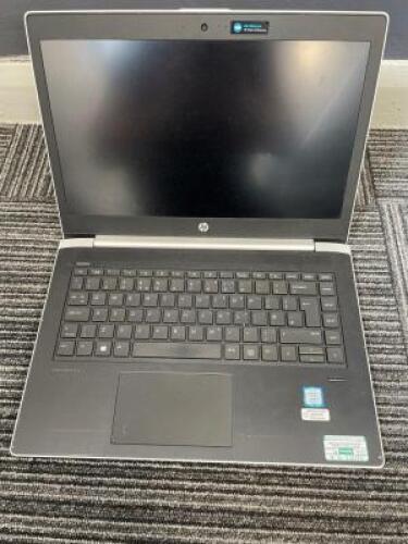 HEWLETT-PACKARD ProBook 440 G5 Laptop Computer with Charger; Specification: GenuineIntel, Intel(R) Core(TM) i5-8250U CPU @ 1.60GHz, Cores: 4, Stepping: 10, Nominal speed: 1600MHz, Max speed: N/A, External Clock: 100 MHz; RAM: 8GB; Hard Drive: 256GB NVMe;