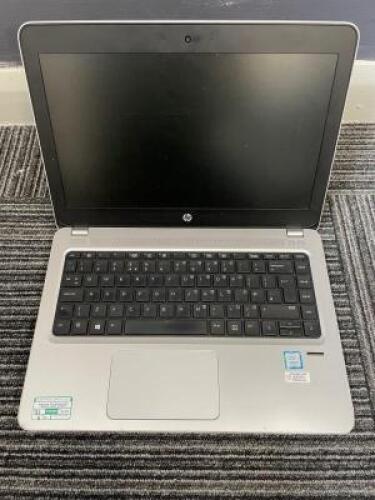 HEWLETT-PACKARD ProBook 430 G4 Laptop Computer with Charger; Specification: GenuineIntel, Intel(R) Core(TM) i5-7200U CPU @ 2.50GHz, Cores: 2, Stepping: 9, Nominal speed: 2500MHz, Max speed: 3100MHz, External Clock: 100 MHz; RAM: 8GB; Hard Drive: 250GB SA