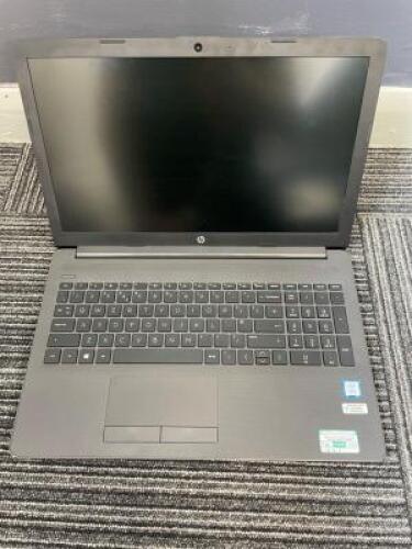 HEWLETT-PACKARD 250 G7 Notebook PC Laptop Computer with Charger; Specification: GenuineIntel, Intel(R) Core(TM) i5-8265U CPU @ 1.60GHz, Cores: 4, Stepping: 12, Nominal speed: 1600MHz, Max speed: N/A, External Clock: 100 MHz; RAM: 8GB; Hard Drive: 240GB S