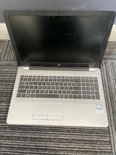 HEWLETT-PACKARD 250 G6 Notebook PC Laptop Computer with Charger; Specification: GenuineIntel, Intel(R) Core(TM) i5-7200U CPU @ 2.50GHz, Cores: 2, Stepping: 9, Nominal speed: 2500MHz, Max speed: 3100MHz, External Clock: 100 MHz; RAM: 8GB; Hard Drive: 256G