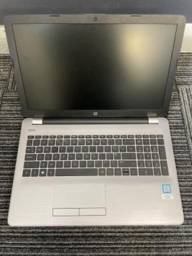 HEWLETT-PACKARD 250 G6 Notebook PC Laptop Computer with Charger; Specification: GenuineIntel, Intel(R) Core(TM) i5-7200U CPU @ 2.50GHz, Cores: 2, Stepping: 9, Nominal speed: 2500MHz, Max speed: 3100MHz, External Clock: 100 MHz; RAM: 8GB; Hard Drive: 256G