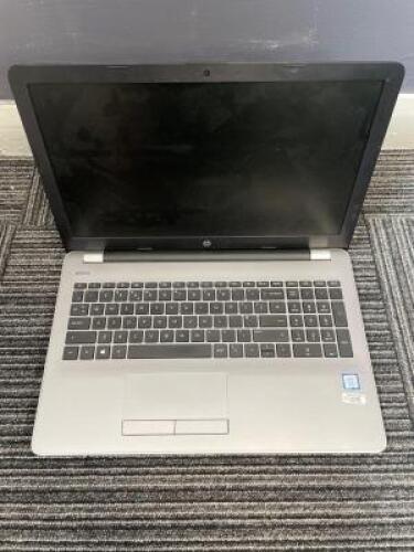 HEWLETT-PACKARD 250 G6 Notebook PC Laptop Computer with Charger; Specification: GenuineIntel, Intel(R) Core(TM) i5-7200U CPU @ 2.50GHz, Cores: 2, Stepping: 9, Nominal speed: 2500MHz, Max speed: 3100MHz, External Clock: 100 MHz; RAM: 8GB; Hard Drive: 256G