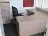 Office Suite Comprising Curved Workstation 1800mm x 1600mm, 4 Drawer Filing Cabinet, 3 Drawer Pedestal, Executive Operators Chair and Meeting Chair