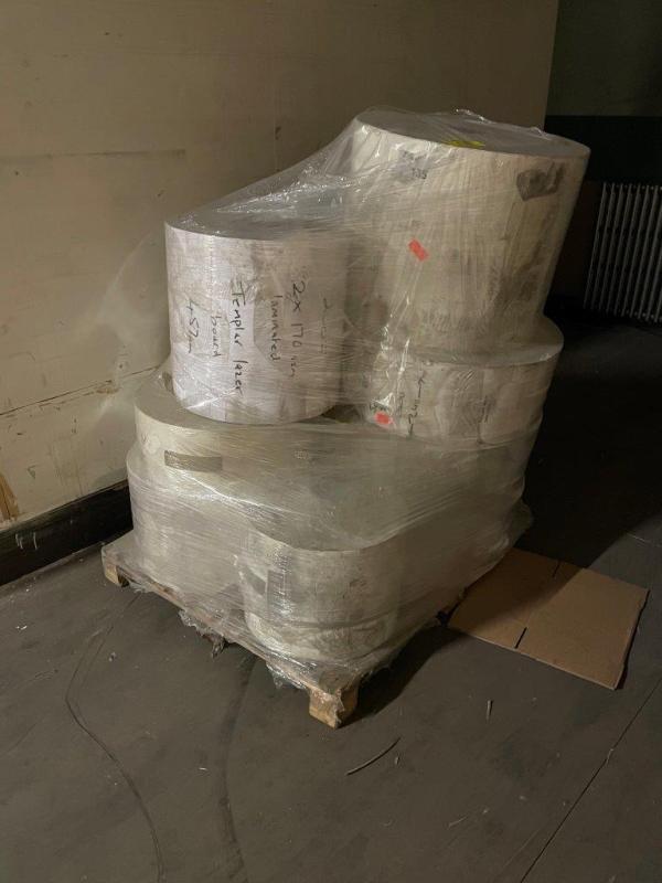 2 Pallets Of Various Paper To Include 1 X Reel Regency Silk 250GSM ...