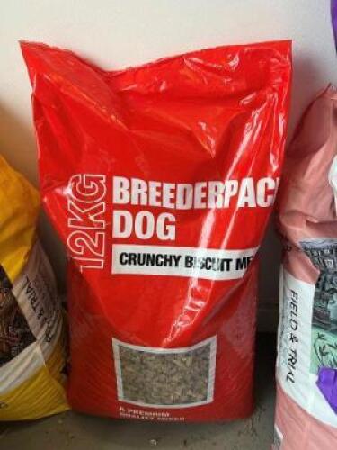 4 x Various Bags of Various Dog Food comprising: 1 x 10kgs Bag of WELL BELOVED Senior Grain Free Turkey Dog Food, Best Before: July 2023; 1 x 15kgs Bag of WELL BELOVED Adult Large Breed Lamb & Rice Dog Food, Best Before: July 2023; 1 x 10kgs Bag of WELL B