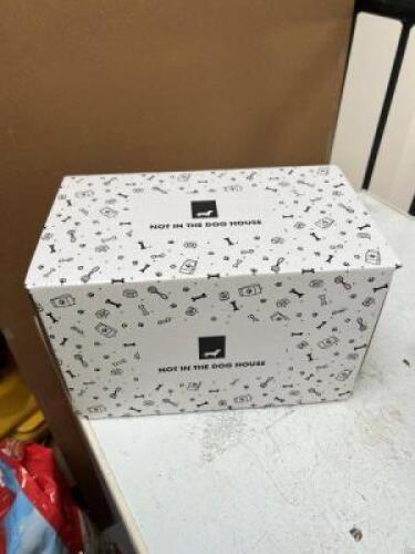 Approx. 350 x "Not in the Dog House" Gift Boxes (270mm w x 160mm d x 160mm h)