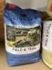 9 x 2.5kgs Bags of SKINNER'S Field & Trial Dog Food comprising: 1 x Light & Senior Working Dog, Best Before: June 2024; 1 x Chicken & Rice Adult Working Dog, Best Before: Aug 2024; 1 x Grain Free Recipe Chicken & Sweet Potato, Best Before: Aug 2023; 2 x P - 4