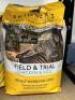 9 x 2.5kgs Bags of SKINNER'S Field & Trial Dog Food comprising: 1 x Light & Senior Working Dog, Best Before: June 2024; 1 x Chicken & Rice Adult Working Dog, Best Before: Aug 2024; 1 x Grain Free Recipe Chicken & Sweet Potato, Best Before: Aug 2023; 2 x P - 8