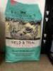 9 x 2.5kgs Bags of SKINNER'S Field & Trial Dog Food comprising: 1 x Light & Senior Working Dog, Best Before: June 2024; 1 x Chicken & Rice Adult Working Dog, Best Before: Aug 2024; 1 x Grain Free Recipe Chicken & Sweet Potato, Best Before: Aug 2023; 2 x P - 9