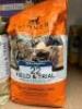 9 x 2.5kgs Bags of SKINNER'S Field & Trial Dog Food comprising: 1 x Light & Senior Working Dog, Best Before: June 2024; 1 x Chicken & Rice Adult Working Dog, Best Before: Aug 2024; 1 x Grain Free Recipe Chicken & Sweet Potato, Best Before: Aug 2023; 2 x P