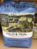 9 x 2.5kgs Bags of SKINNER'S Field & Trial Dog Food comprising: 1 x Light & Senior Working Dog, Best Before: June 2024; 1 x Chicken & Rice Adult Working Dog, Best Before: Aug 2024; 1 x Grain Free Recipe Chicken & Sweet Potato, Best Before: Aug 2023; 2 x P - 7