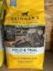 9 x 2.5kgs Bags of SKINNER'S Field & Trial Dog Food comprising: 1 x Light & Senior Working Dog, Best Before: June 2024; 1 x Chicken & Rice Adult Working Dog, Best Before: Aug 2024; 2 x Grain Free Recipe Chicken & Sweet Potato, Best Before: Aug 2023; 2 x P - 3