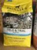 9 x 2.5kgs Bags of SKINNER'S Field & Trial Dog Food comprising: 1 x Light & Senior Working Dog, Best Before: June 2024; 1 x Chicken & Rice Adult Working Dog, Best Before: Aug 2024; 2 x Grain Free Recipe Chicken & Sweet Potato, Best Before: Aug 2023; 2 x P - 6