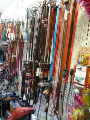 Approx. 130 Various Dog Leads & Collars in Various Sizes and Colours