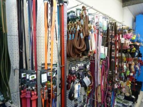 Approx. 135 Various Dog Leads, Harnesses & Collars comprising 17 x HUNTER Harnesses, 46 x HUNTER Leads, 19 x HUNTER Collars, 25 x JOULES Collars, 14 x HUGO & HUDSON Leashes and 14 x HUGO & HUDSON Harnesses