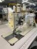 JUKI Model LH-3178 Twin Needle Industrial Lockstitch Sewing Machine; Foot Operated Pedals on Mobile Frame; Serial Number: LH0AB04453; Table Size: 10600mm (L) x 600mm (W) includes Operators Chair - 3