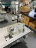 JUKI Model LH-3178 Twin Needle Industrial Lockstitch Sewing Machine; Foot Operated Pedals on Mobile Frame; Serial Number: LH0AB04453; Table Size: 10600mm (L) x 600mm (W) includes Operators Chair - 4