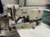 JUKI Model LK-1852 with JUKI F80048 Digital Control; 1-Needle Bar Tacker Industrial Sewing Machine; Foot Operated Pedals on Pedestal Frame; Serial Number: 1850-S44279; Table Size: 1060mm x 600mm (W) Includes Operators Chair