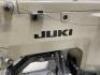 JUKI Model LK-1852 with JUKI F80048 Digital Control; 1-Needle Bar Tacker Industrial Sewing Machine; Foot Operated Pedals on Pedestal Frame; Serial Number: 1850-S44279; Table Size: 1060mm x 600mm (W) Includes Operators Chair - 2