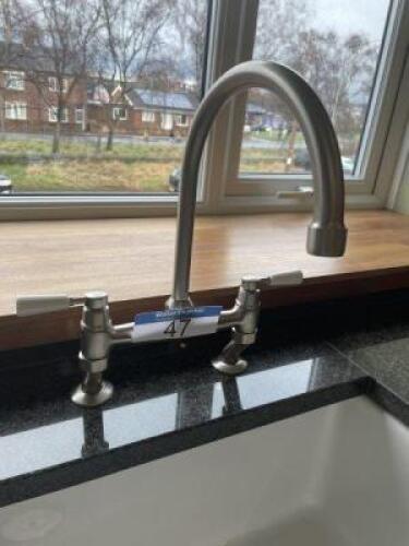 FRANKE Polished Steel Mixer Taps