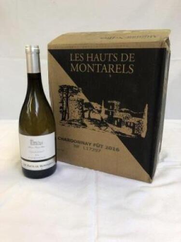 6 x Les Hauts de Montarels; Cotes De Thongue Chardonnay; Year: 2016; Country of Origin: France; 1 x Boxed Case of 6 x 75cml Bottles (ERRP per bottle: £9)