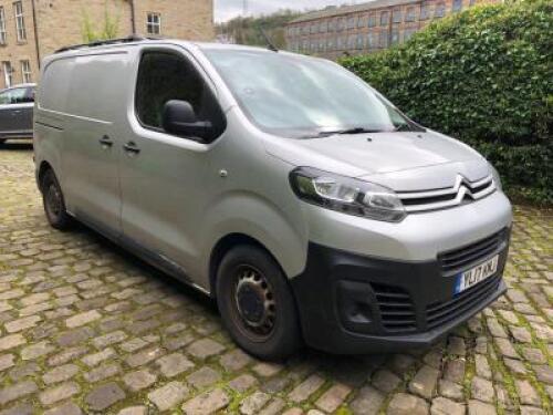 CITREON Dispatch 1000 Enterprise 1.6 BHDI Panel Van; VRM: YL17KMJ; Date of Registration: 26 July 2017; Odometer Reading: 107,627; MOT Expires: 13 March 2025; Colour Silver;