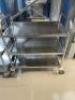 3 x 3 Tier Mobile Trolleys; 1 x 1100mm (L) x 540mm (D) x 900mm (H); 1 x 850mm (L) x 540mm (D) x 900mm (H); 1 x 750mm (L) x 540mm (D) x 900mm (H) - 2