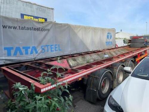 A.H.P. Trailers Type E.B.S. Tri-Axle Flat Bed Coil Carrier; 39,000Kg Max Weight; 13,600mm (L) x 2,550mm (W); Reg/Indent. Mark (PR3) 'C' Number C248818; Year 2007; Serial Number 16559