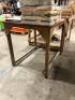 2 x Timber Production Tables; 1 x 48'' x 46' x 36'' (H) includes 6'' Draper Vice; 1 x 32'' x 42'' x 33'' (H) - 3