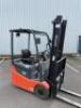 TOYOTO TRAIGO 24/15 TRIAXLE Electric Counter Balance 1500kg Capacity Forklift, Model 7FBEST15; Solid Tyres, 2 Piece 3700mm Max Lift Height Mast, Side Shift, Fork Lengths 1000mm (L) x 100mm (W); LOLER Test Expired 06/2024; Serial Number 7FBREST150-13703; I - 2