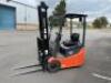 TOYOTO TRAIGO 24/15 TRIAXLE Electric Counter Balance 1500kg Capacity Forklift, Model 7FBEST15; Solid Tyres, 2 Piece 3700mm Max Lift Height Mast, Side Shift, Fork Lengths 1000mm (L) x 100mm (W); LOLER Test Expired 06/2024; Serial Number 7FBREST150-13703; I - 8