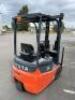 TOYOTO TRAIGO 24/15 TRIAXLE Electric Counter Balance 1500kg Capacity Forklift, Model 7FBEST15; Solid Tyres, 2 Piece 3700mm Max Lift Height Mast, Side Shift, Fork Lengths 1000mm (L) x 100mm (W); LOLER Test Expired 06/2024; Serial Number 7FBREST150-13703; I - 13