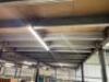 MEZZANINE Self Supporting Floor Structure; 22 x 120mm x 120mm x 2970mm (H) Post Supporting 350mm (D) x 100mm (W) 'I' Beam with 200mm (D) x 75mm (W) Galvanised Steel Joist Crossbeams, Decking 40mm (THK) ; Includes 22 Tread x 1050mm (W) Steel Guarded Stairc - 12