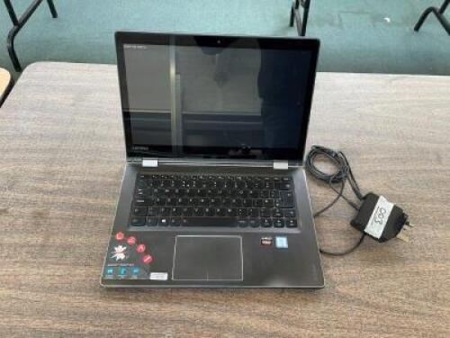 LENOVO YOGA 520-141SK Model 80S7 Serial Number MP18RSBM I includes Charger (003) (S51498) (Please Note this Lot is located at Halifax HX1 5AS) Model: 80S7; Serial: MP18RSBM; Processor: GenuineIntel, Intel(R) Core(TM) i5-6200U CPU @ 2.30GHz, Cores: 2, Step